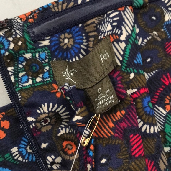 NWT Anthropologie Fei Primula peplum blouse, sz 0 - Picture 5 of 5